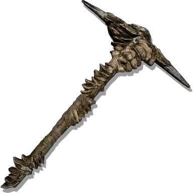 Fungus-Encrusted Pickaxe axe icon from Lords of the Fallen
