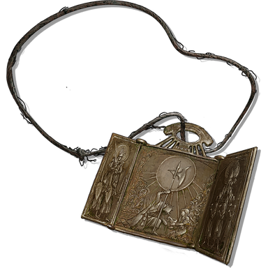 Hallowed Triptych amulet icon from Lords of the Fallen