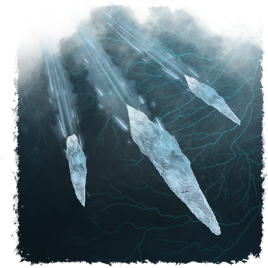 Puncturing Hail spell icon from Lords of the Fallen